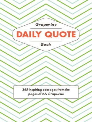 cover image of The Grapevine Daily Quote Book